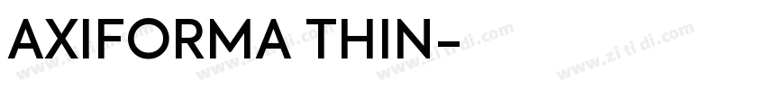 AXIFORMA THIN字体转换